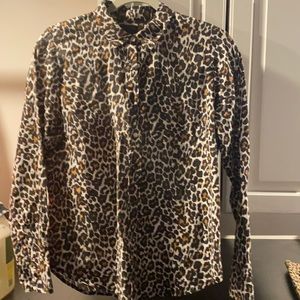 Classic Jcrew leopard button down